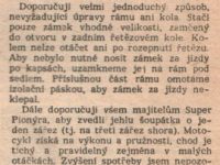 Svět Motorů 26/1958 (strana 827) - Uzamykání Pionýra