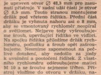 Svět Motorů 5/1960 (strana 156) - Montáž rychloměru na moped Stadion