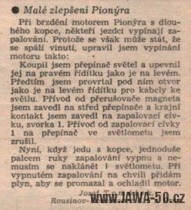 Svět Motorů 18/1960 (strana 572) - Malé zlepšení Pionýra