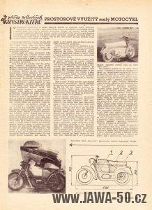 Svět Motorů 1/1962 (strana 21) - Prostorově využitý malý motocykl