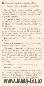 Svět Motorů 1/1967 (strana 30) - Úprava motoru motocyklu Pionýr pro závody a soutěže
