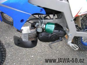 Závodní motocykl Jawa 50 s pětistupňovou převodovkou Jawa 90