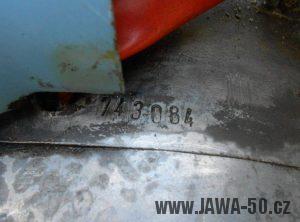 Jawa 21 Sport z roku 1967 v původním stavu - výrobní číslo motoru
