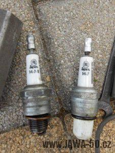 Jawa 21 Sport z roku 1967 v původním stavu - originální náhradní svíčky
