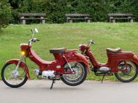 Porovnání motocyklů Jawa 555 Pionýr a Motoscoot Jawa 555 New Pionýr