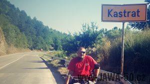 Michal Franc, člen expedice malých motocyklů Jawa 50 na Balkán