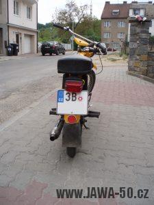 Vývozní motocykl Jawa 50 typ 23 Golden Sport z roku 1972