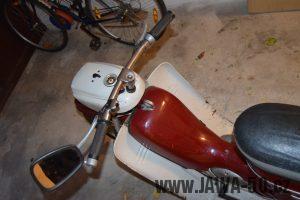 Motocykl Jawa 05 Pionýr z roku 1965 v originálním stavu