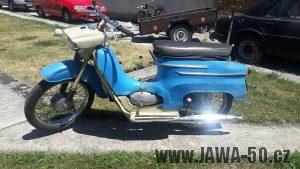 Motocykl Jawa 05 Pionýr z roku 1962 v originálním stavu