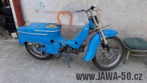 Motocykl Jawa 05 Pionýr z roku 1962 v originálním stavu