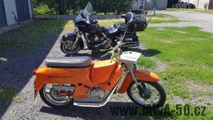 Motocykl Jawa 220.100 Pionýr z roku 1978 v originálním stavu