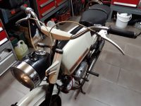 Vývozní motocykl Jawa 23A Mustang z roku 1973 v originálním stavu