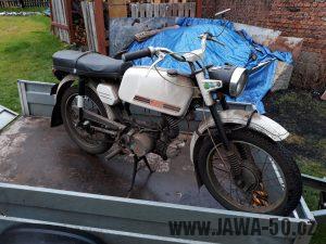 Vývozní motocykl Jawa 23A Mustang z roku 1973 v originálním stavu