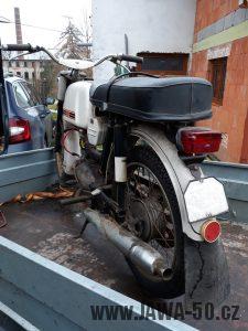 Vývozní motocykl Jawa 23A Mustang z roku 1973 v originálním stavu