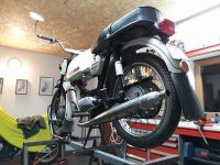 Vývozní motocykl Jawa 23A Mustang z roku 1973 v originálním stavu