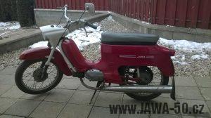 Jawa 50 typ 221 Sport (Pionýr) z roku 1977, jeden s posledních vyrobených kusů