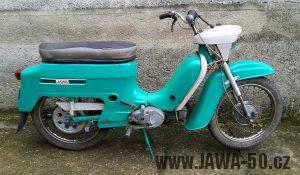 Motocykl Jawa 50 typ 21 Sport (Pionýr) - poslední provedení (1976)