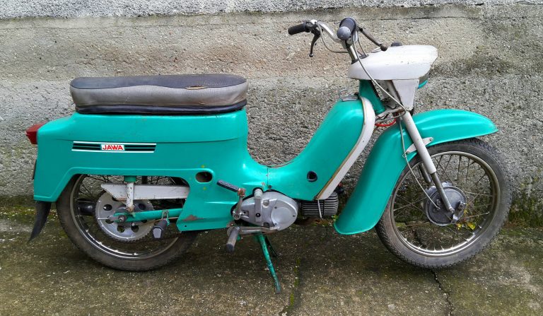 Motocykl Jawa 50 typ 21 Sport (Pionýr) - poslední provedení (1976)