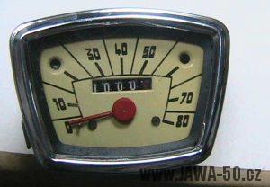 Tachometr Jawa 50 (PAL) - varianta 9 (Jawa 23 Mustang)