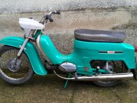 Motocykl Jawa 21 Sport (Pionýr) z roku 1976 (čtvrtá etapa)