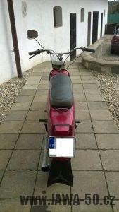 Motocykl Jawa 221 Pionýr z roku 1977, poslední vyráběné provedení