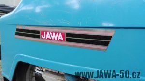 Jawa 50 typ 21 Sport (Pionýr) - čtvrtá etapa z roku 1975 - nálepka na zadním blatníku