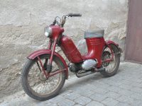 Motocykl Jawa 550 Pionýr (pařez) z roku 1955 v původním originálním stavu