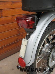 Jawa 23 Golden Sport 3. generace - uchycení Německé SPZ