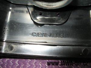 Jawa 23 Golden Sport 3. generace - přední světlomet Puch - značení