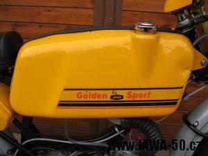 Jawa 23 Golden Sport 3. generace - nádrž zprava