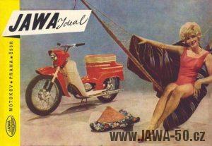 Chiméra: zkušební prototypový motocykl Jawa 05 pózující na fotografiích