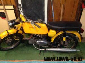 Motocykl Jawa 50 typ 23 Golden Sport (Mustang), exportní provedení pro USA - 1. generace z roku 1971